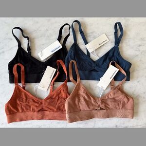 4 Richer Poorer Cotton Modal Cut-Out Bralettes